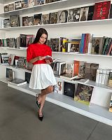 HT60 Туфли снигбэки из натуральной кожи на маленьком каблуке